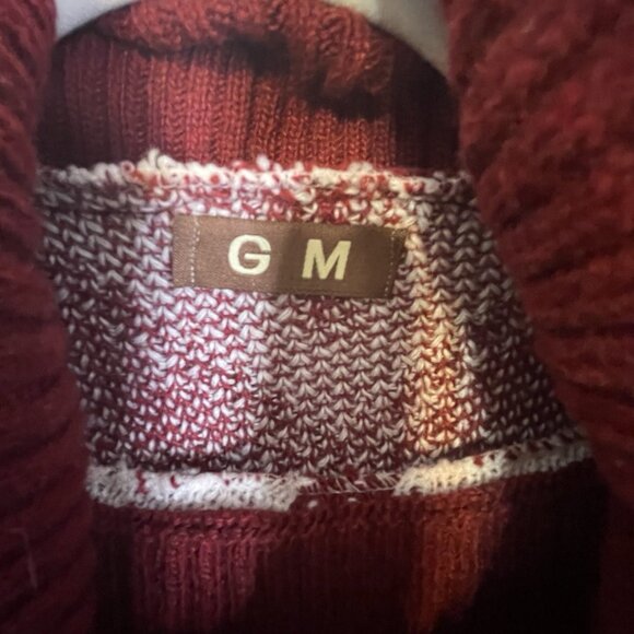 GM Aztec Print Poncho Sweater One Size Cowl Turtleneck Tribal Southwestern Boho - Picture 7 of 12